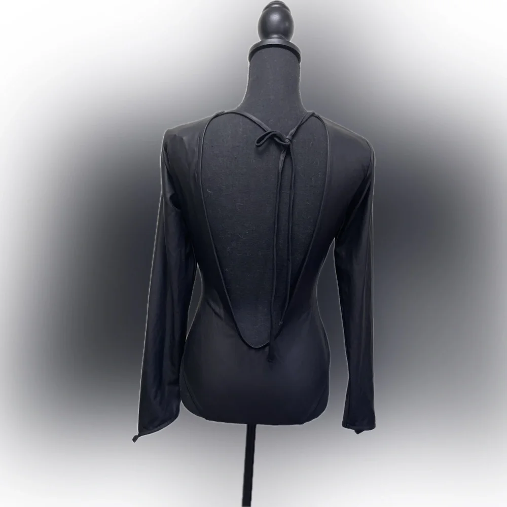 Disturbia Black Long Sleeve Bodysuit - Picture 9 of 10